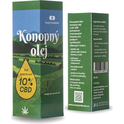 Svaté kapky 10% CBD Jaromír 10 ml Svatý Sedláček