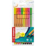 STABILO Комплект маркери, Stabilo, Point 88/Pen 68 Neon ST8868/10-1, 10 броя (ST8868/10-1)