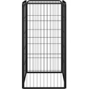 Ostatní pomůcky pro psy vidaXL Ohrádka pro psy 4 panely černá 50 x 100 cm práškovaná ocel