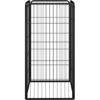 vidaXL Ohrádka pro psy 4 panely černá 50 x 100 cm práškovaná ocel