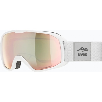 uvex Xcitd CV S2 ски очила бял мат/morror rose/colorvision green