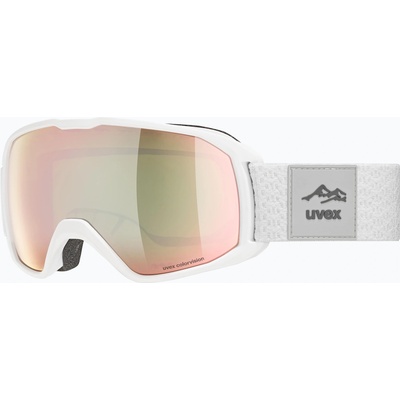 uvex Xcitd CV S2 ски очила бял мат/morror rose/colorvision green