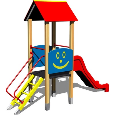 Playground zostava so šmýkačkou 4U121D - 10
