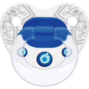 Wee Baby Залъгалка Wee Baby Evil Eye, 6-18 месеца , бяла (266) - baby