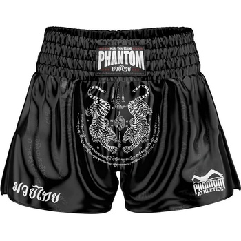 Phantom Muay Thai šortky sak yant čierne