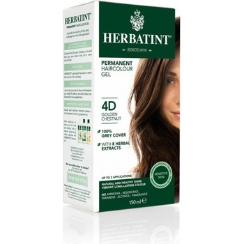 Herbatint permanentní barva na vlasy zlatavý kaštan 4D 150 ml