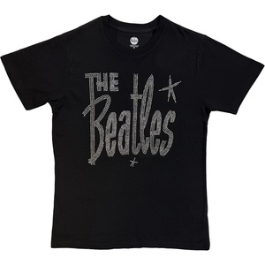 The Beatles Retro Logo Crystals (Embellished) Black L Риза (BEATTEE465MB03)