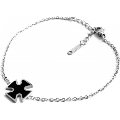 Steel Jewelry náramek jemný maltézský kříž NR180486