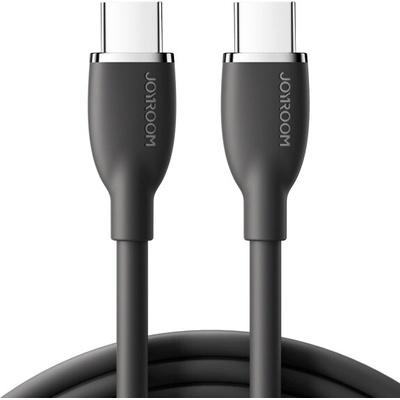 Joyroom SA29-CC5 silikónový rýchlonabíjací a dátový, 100W USB-C/USB-C na iPhone/iPad/MacBook/AirPods, 1,2m, černý