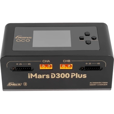 Gens Ace Acepow Electronics Co. Ltd GensAce Imars D300 Plus G-Tech Dual Channel AC/DC 300W/700W nabíjač/vybíjač čierny