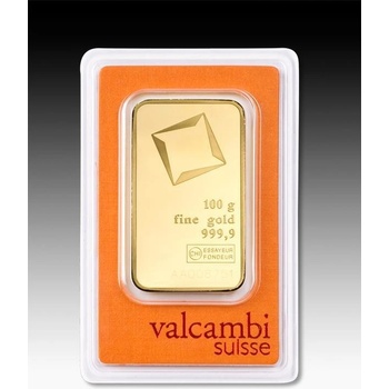 Valcambi zlatá tehlička 100 g
