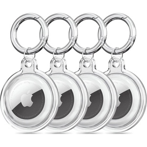 Techsuit Комплект от 4 броя силиконови кейса за Apple AirTag - Techsuit Secure Holder Silicone (CT15) 4 Pack (прозрачен) (KF2345802)