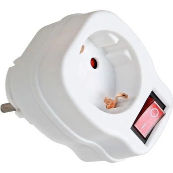 Commel АДАПТЕР ЗА КОНТАКТ БЯЛ С КЛЮЧ 1ХШУКО