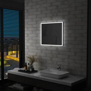 vidaXL LED стенно огледало за баня 60x50 см (144726)