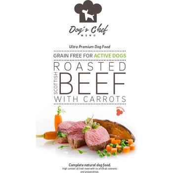 Dog's Chef Angus Beef with Cauliflower & Carrot Active Dogs 0,5 kg