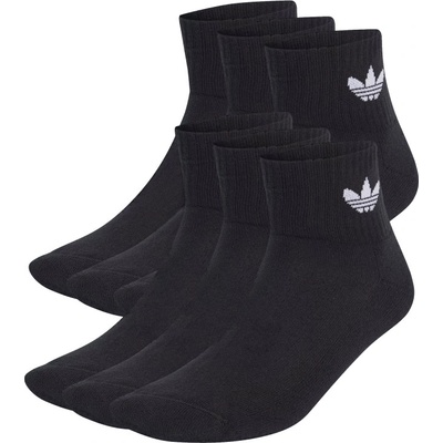 adidas 6 PACK-MID ANKLE SCK-BLACK čierna