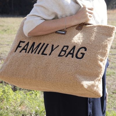 Childhome Cestovná taška Family Bag Teddy Beige