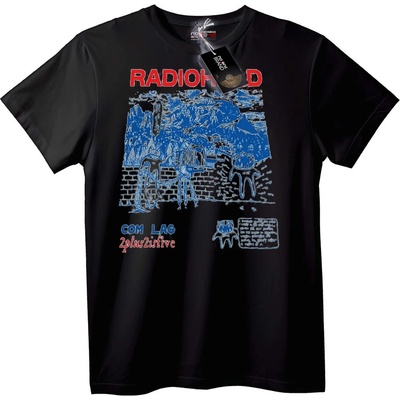 NOONEBRAND Радиохед 2+2=5 Тениска - XS, Black
