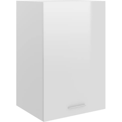 vidaXL Висящ шкаф, бял гланц, 39, 5x31x60 см, ПДЧ (801257)