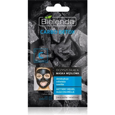 Bielenda Carbo Detox Active Carbon почистваща маска с активни въглища за суха до чувствителна кожа 8 гр