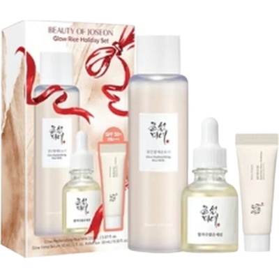 Beauty of Joseon Glow Rice Holiday Toner 150 ml + sérum 30 ml + pleťový krém SPF 50 10 ml