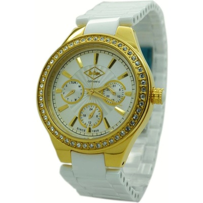 Lee Cooper Елегантен дамски часовник с кристали Swarovski и керамична верижка Lee Cooper LC-1406J