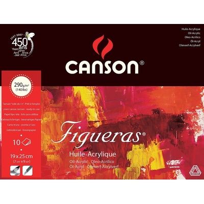 Canson Figueras Skicár pre olejomaľbu 19x25 cm 10 listov lepený