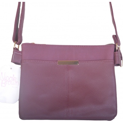 Nicole Brown elegantní kabelka JBFB 359 vínová