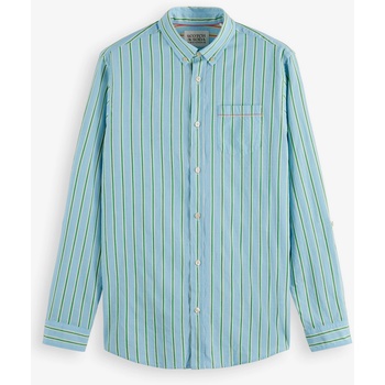 Scotch & Soda Светлосиня мъжка раирана тениска Scotch & Soda Scotch & Soda | Sin | МЪЖЕ | M