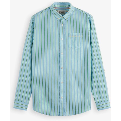 Scotch & Soda Светлосиня мъжка раирана тениска Scotch & Soda Scotch & Soda | Sin | МЪЖЕ | M