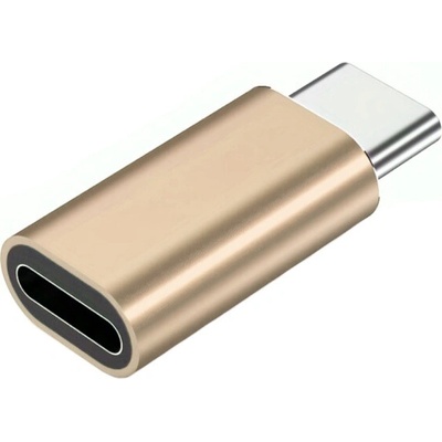 AppleKing adaptér lightning female na USB-C male – zlatý