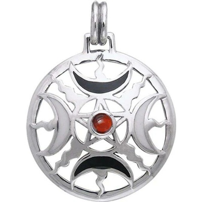 Fantasy Šperky PENTAGRAM NOČNÍ OBLOHY stříbrný talisman FTJ47