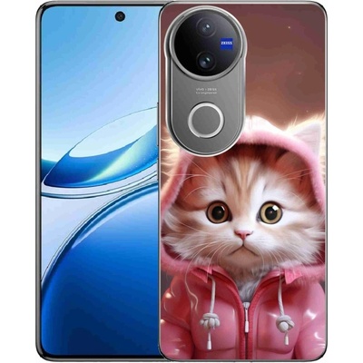 mmCase Gelový na Vivo V50 5G roztomilé kotě 3