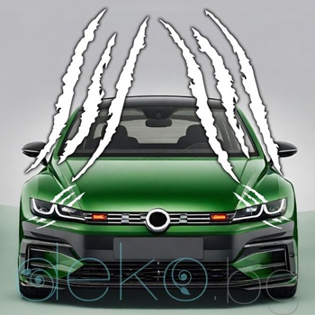 Image 1 of Стикер за автомобил - Следи от нокти (21202)