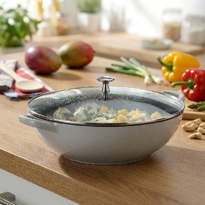 Kela Wok s poklicí litinový CALIDO 36 cm