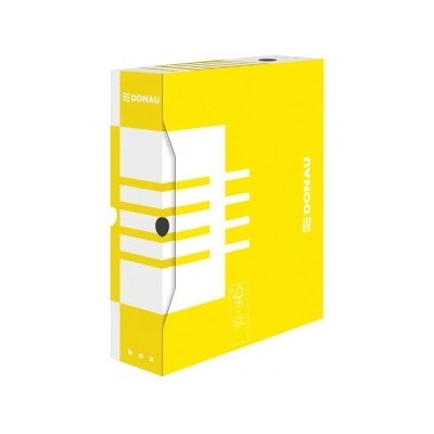 DONAU Архивен бокс Donau, 297x80x339mm, бял картон/жълт (06084-А-ЖЪЛТ)