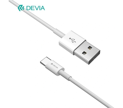 Devia EC082 USB - USB-C, 1m, bílý