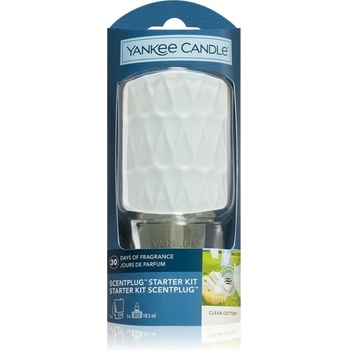 Yankee Candle Clean Cotton електрически дифузер + резервен пълнител