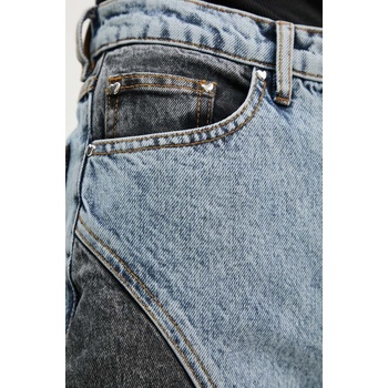 Rotate Дънки Rotate Straight Patchwork Jeans в с висока талия 1128191603 (1128191603)