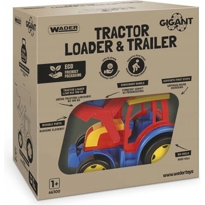 Wader Traktor nakladač gigant s vlečkou 66300