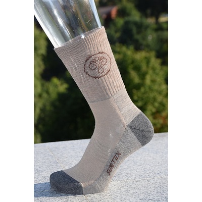 SURTEX CELOROČNÍ MERINO PONOŽKY PRO DĚTI BÉŽOVÉ