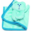 Karlie-Flamingo Maznajúca dečka pre šteňatá Vzor medvedík Modrá 29 cm