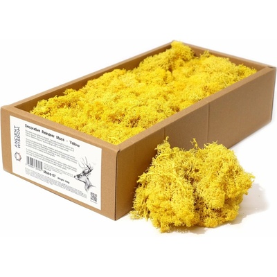 Dekoračný Islandský Mach - Žltý - 635g