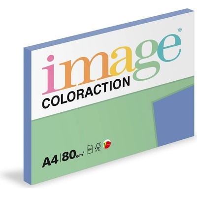 Farebný kopírovací papier Coloraction A4 80 g Malta/stredne modrá