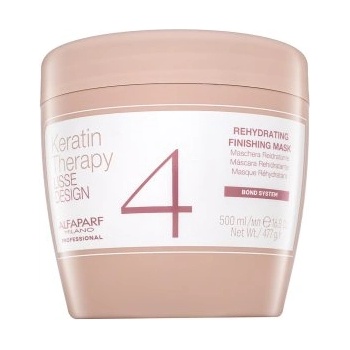 ALFAPARF Milano Lisse Design Keratin Therapy Rehydrating Finishing Mask подхранваща маска за суха и увредена коса 500 ml