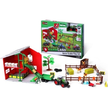 Bburago Bburago Farmland Конюшня с трактор