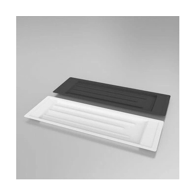 Metpol stříbrná odkapávací miska 59,5 × 20 cm pro dvoupatrový odkapávač 60 cm