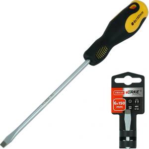 VERKE Плоска отвертка 6x150mm S2 66472 (V86440)