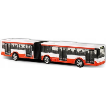 Rappa Kovový kĺbový autobus PID Praha červený 18 cm