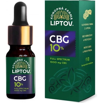 Konopná Farma Liptov CBG olej 10% Full Spektrum PREMIUM 10 ml